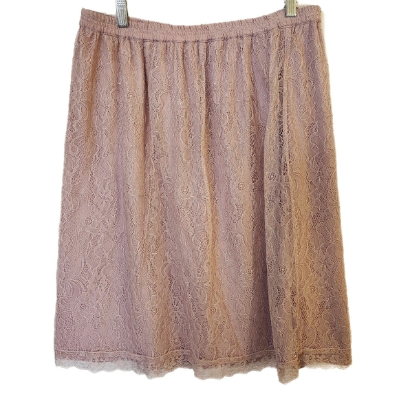 LOFT Dresses & Skirts - Loft Lavender Lace Skirt